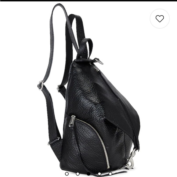 Rebecca Minkoff pebbled leather Julian backpack purse LAST PRICE - Picture 3 of 10